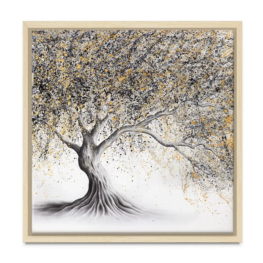 Golden Onyx Tree Square Canvas Print Golden Onyx Tree Square Canvas Print wall art product Ashvin Harrison
