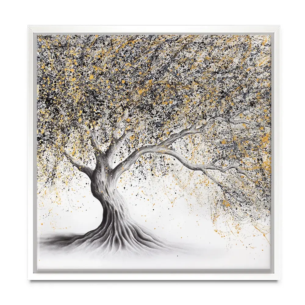 Golden Onyx Tree Square Canvas Print Golden Onyx Tree Square Canvas Print wall art product Ashvin Harrison