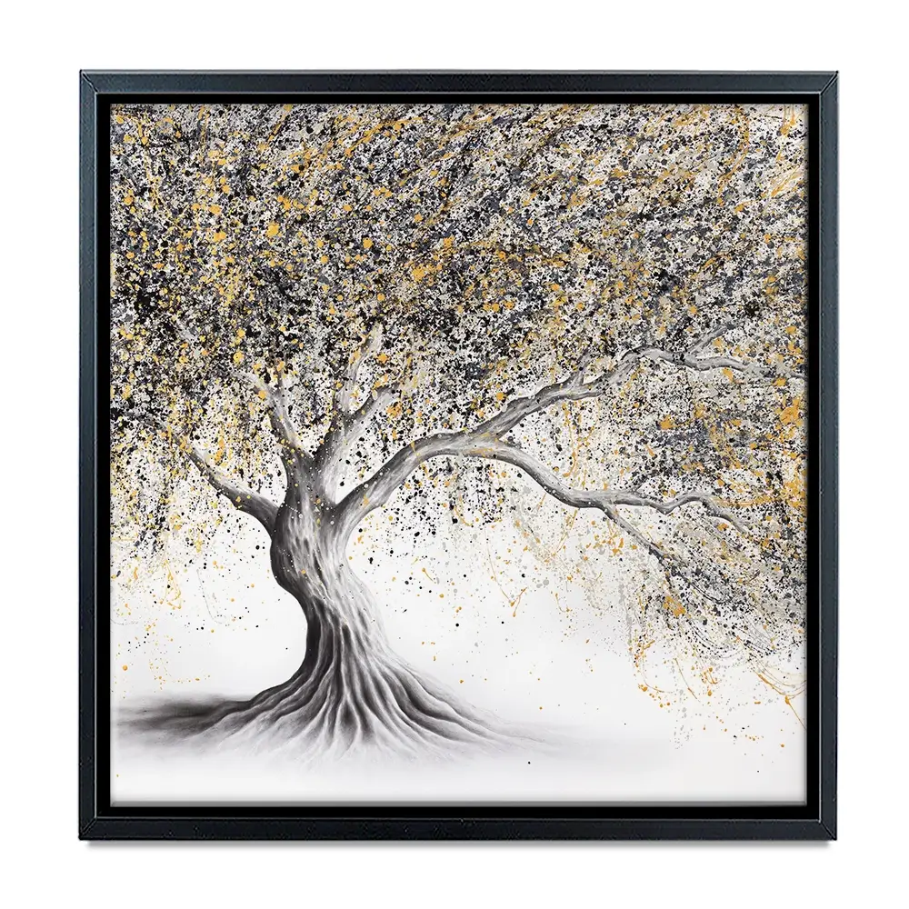 Golden Onyx Tree Square Canvas Print Golden Onyx Tree Square Canvas Print wall art product Ashvin Harrison
