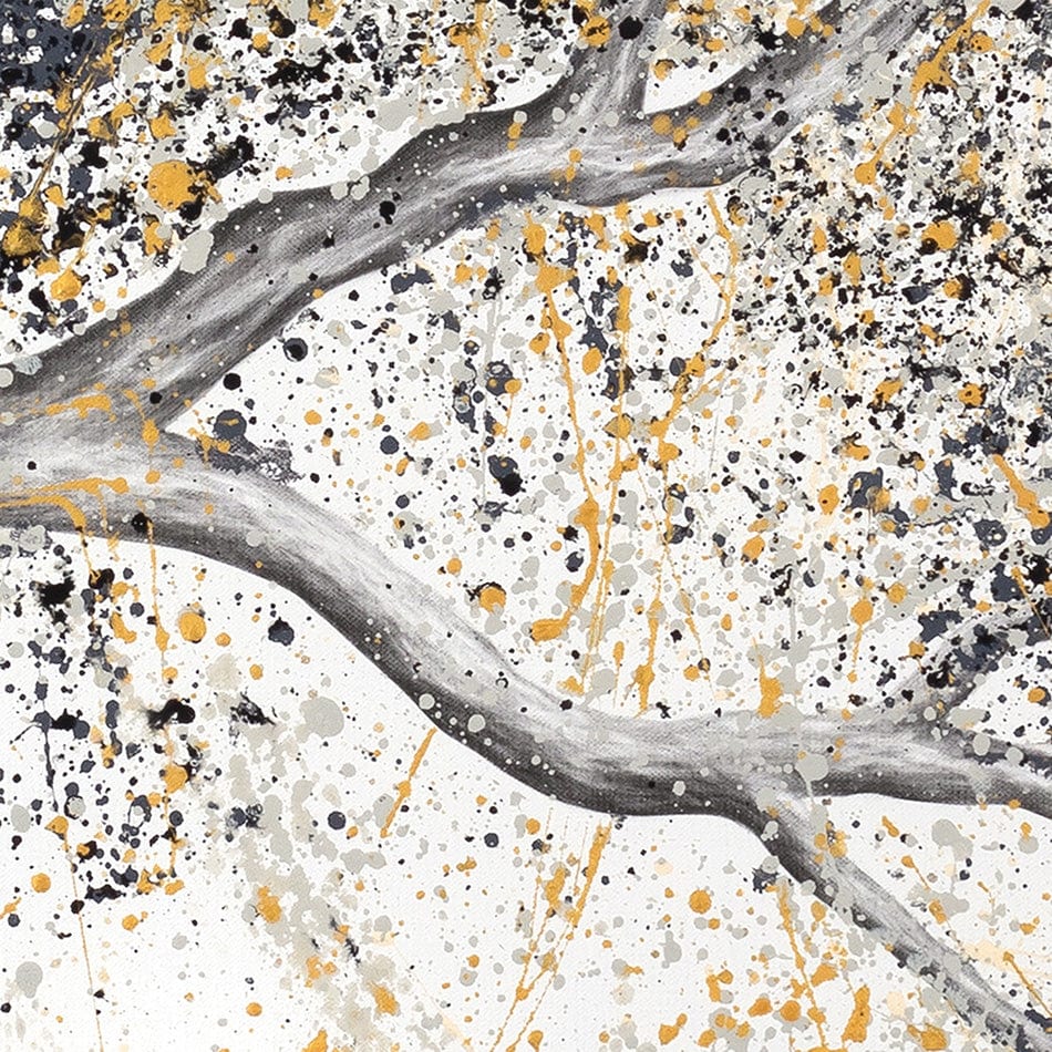 Golden Onyx Tree Square Framed Art Print wall art product Ashvin Harrison