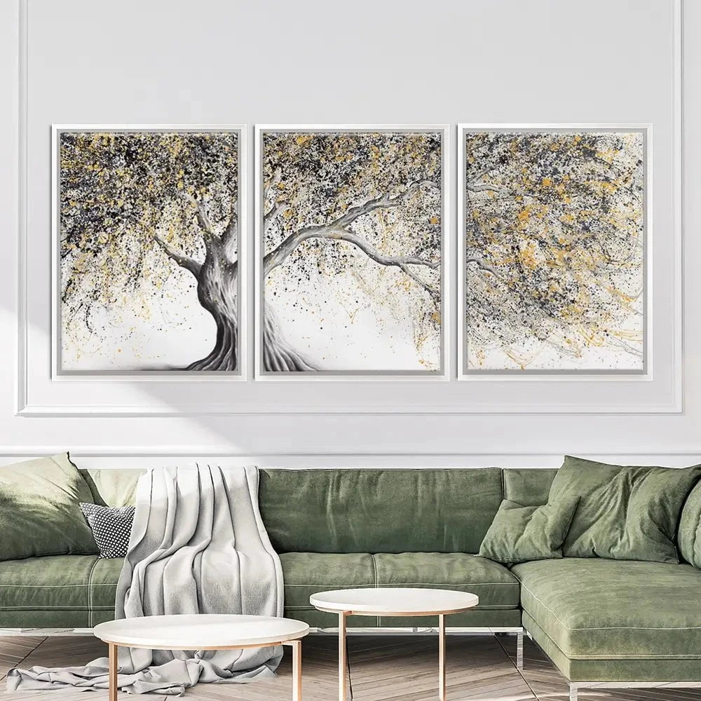 Golden Onyx Tree Trio Canvas Print Golden Onyx Tree Trio Canvas Print wall art product Ashvin Harrison