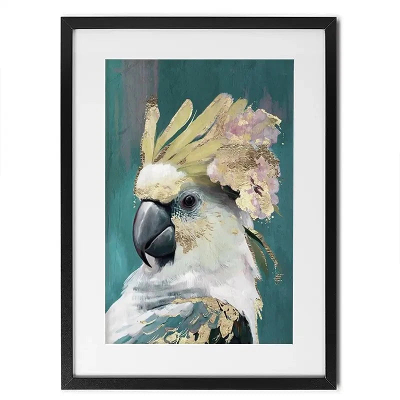 Golden Parrot Framed Art Print Golden Parrot Framed Art Print wall art product Svetlana Aleynikova