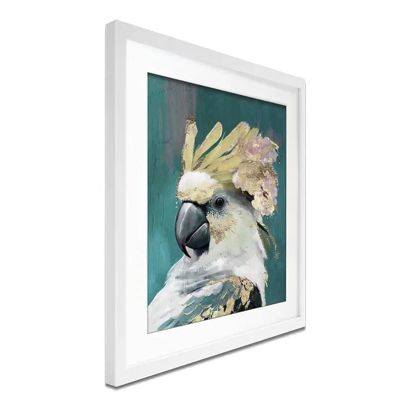 Golden Parrot Framed Art Print Golden Parrot Framed Art Print wall art product Svetlana Aleynikova
