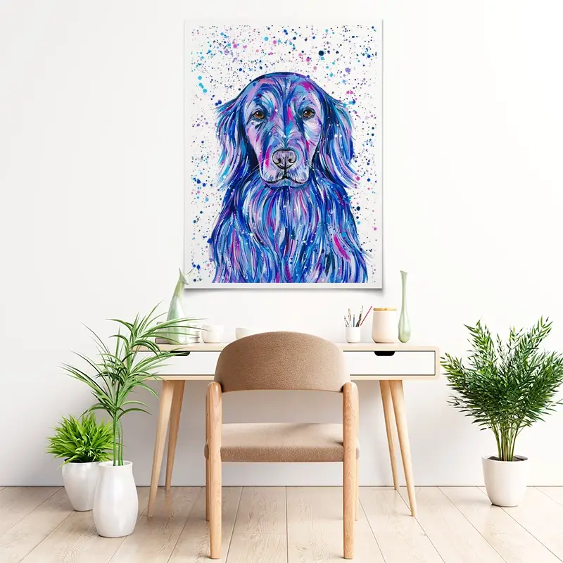 Golden Retriever Art Print Golden Retriever Art Print wall art product Emma LC Art