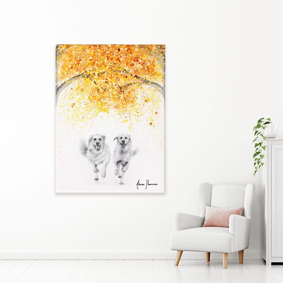 Golden Run Canvas Print wall art product Ashvin Harrison