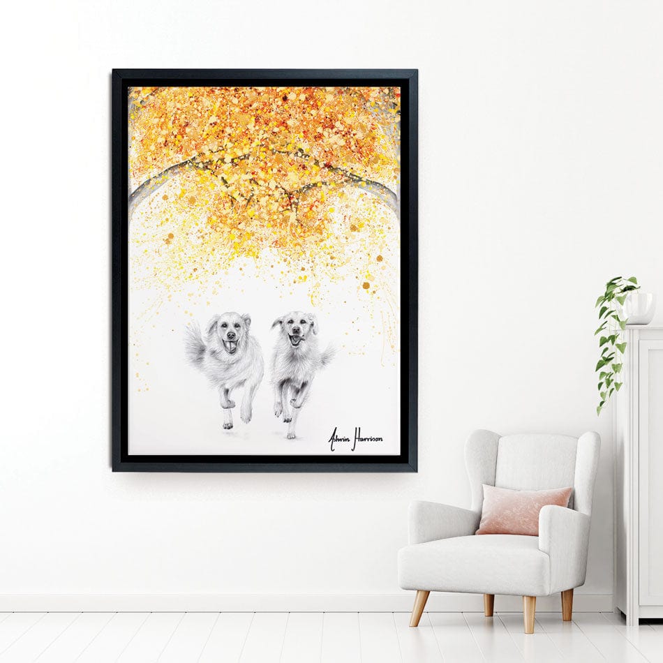 Golden Run Canvas Print wall art product Ashvin Harrison
