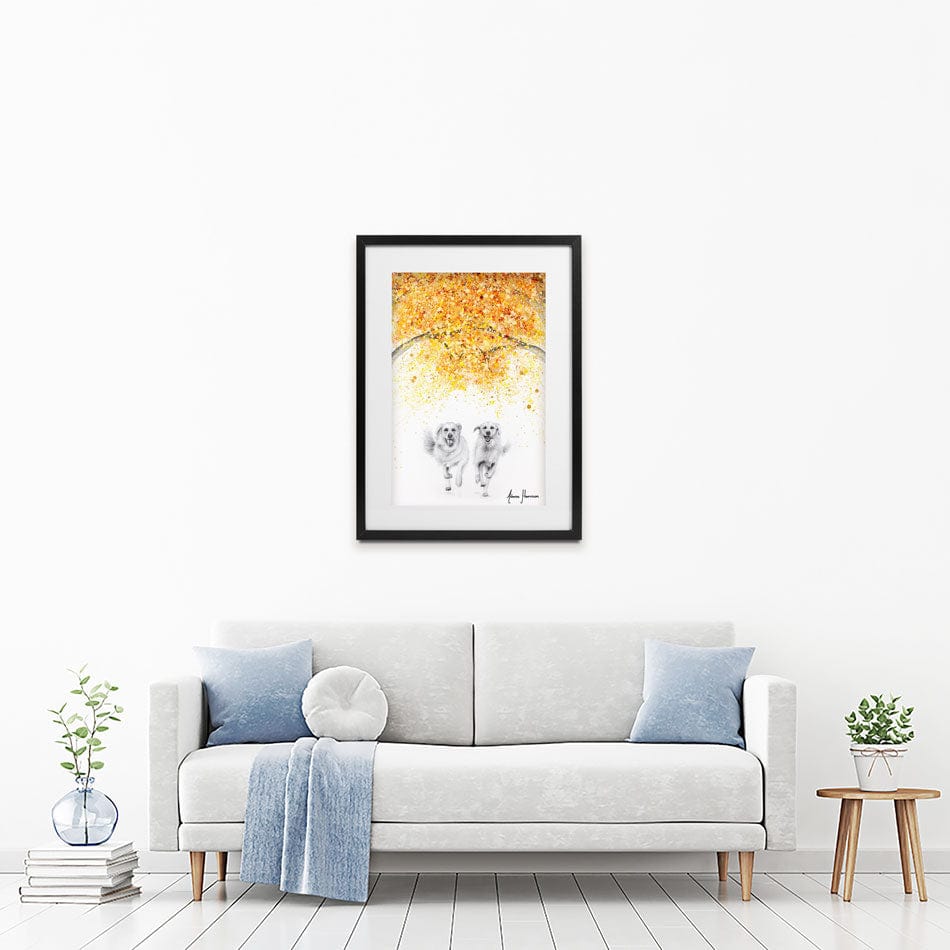 Golden Run Framed Art Print wall art product Ashvin Harrison