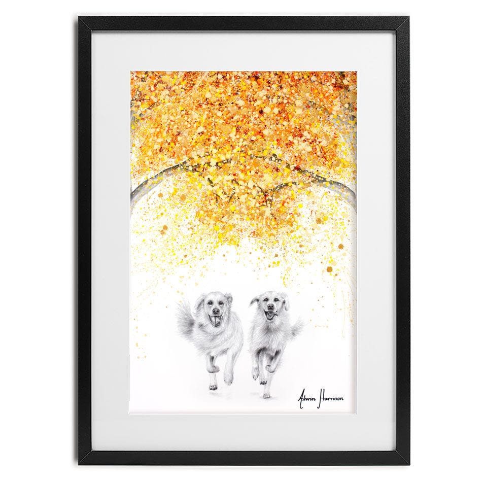 Golden Run Framed Art Print wall art product Ashvin Harrison