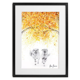 Golden Run Framed Art Print wall art product Ashvin Harrison