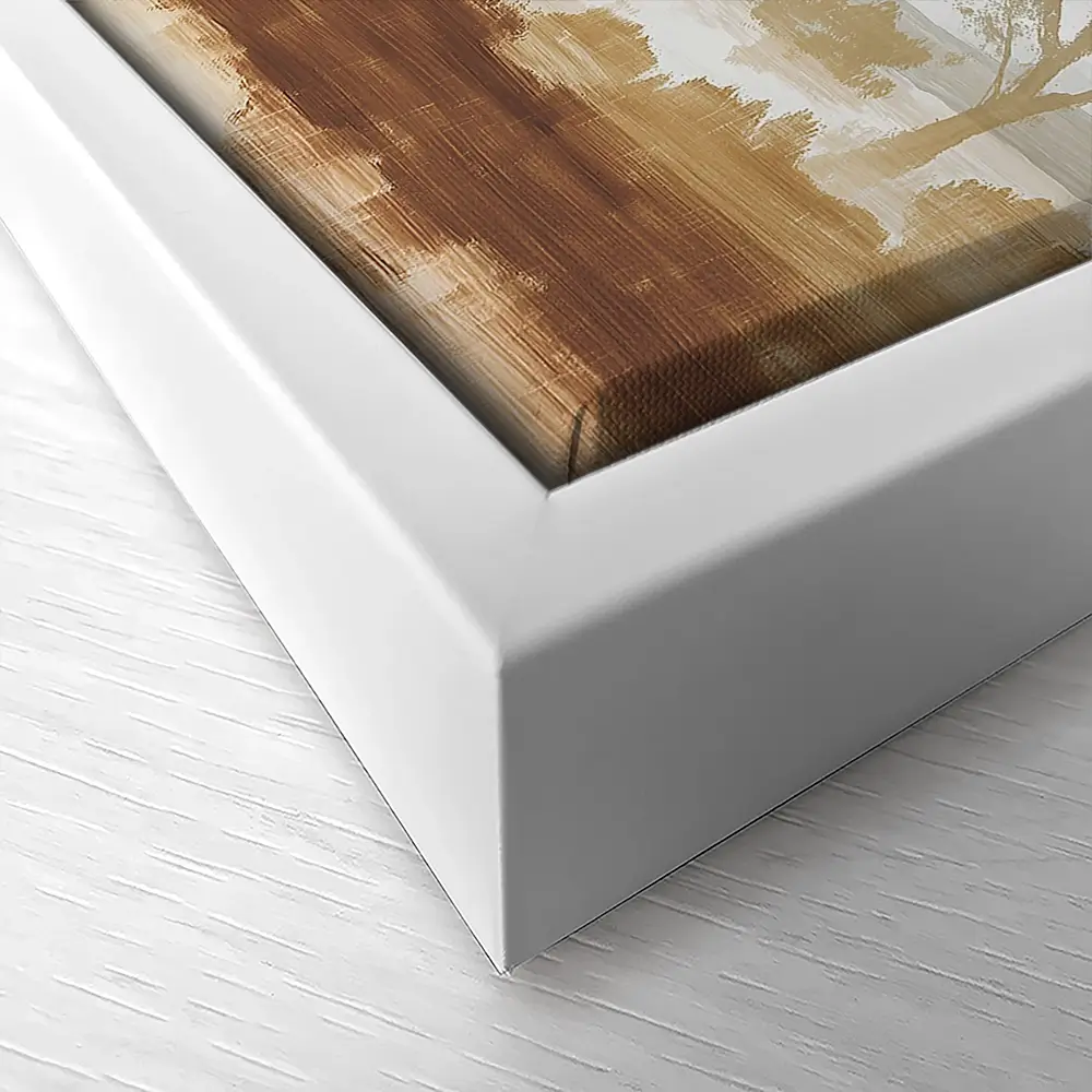 Golden Savanna Trees Canvas Print Golden Savanna Trees Canvas Print wall art product Chromatic Storm Studio