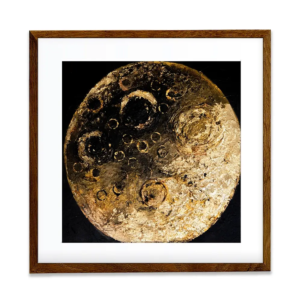 Golden Silence Square Framed Art Print Golden Silence Square Framed Art Print wall art product Osnat Tzadok