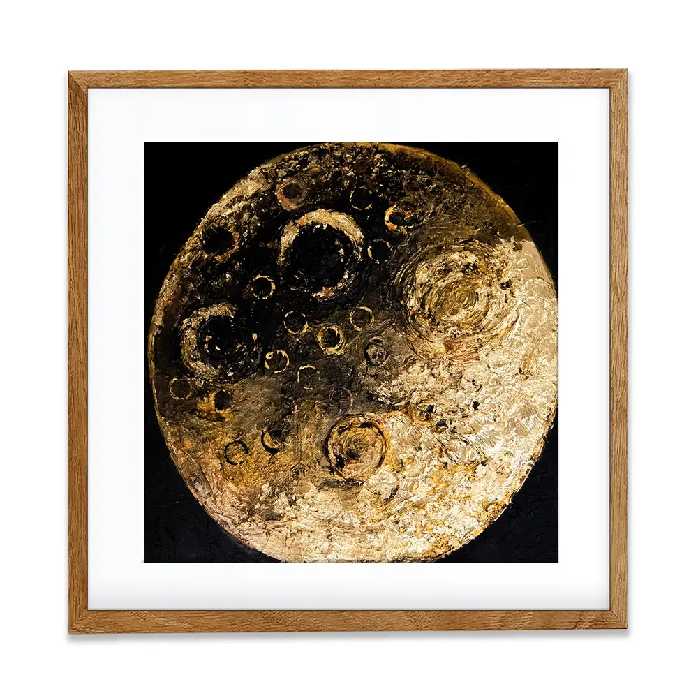 Golden Silence Square Framed Art Print Golden Silence Square Framed Art Print wall art product Osnat Tzadok