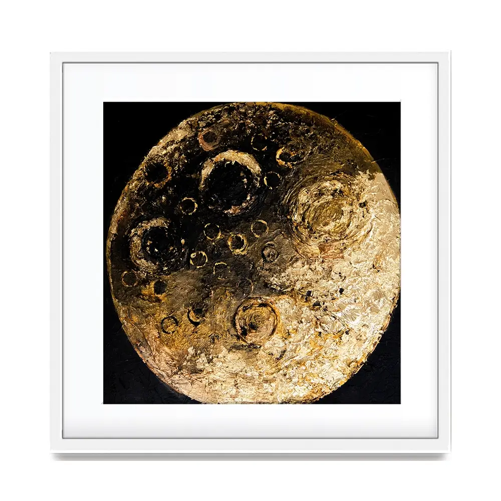 Golden Silence Square Framed Art Print Golden Silence Square Framed Art Print wall art product Osnat Tzadok