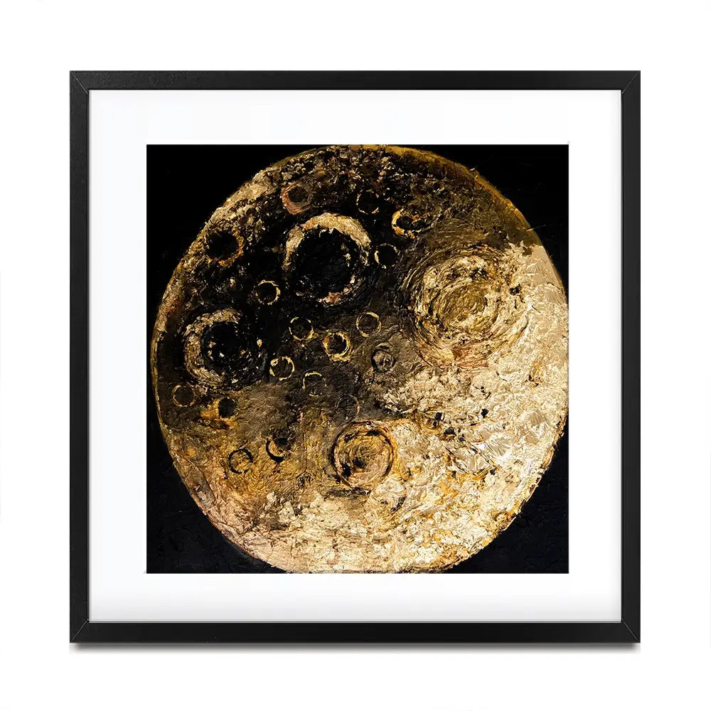 Golden Silence Square Framed Art Print Golden Silence Square Framed Art Print wall art product Osnat Tzadok