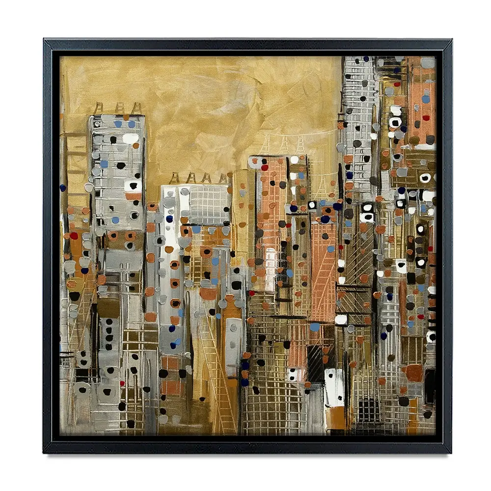 Golden Sky Square Canvas Print Golden Sky Square Canvas Print wall art product Art Print Shop