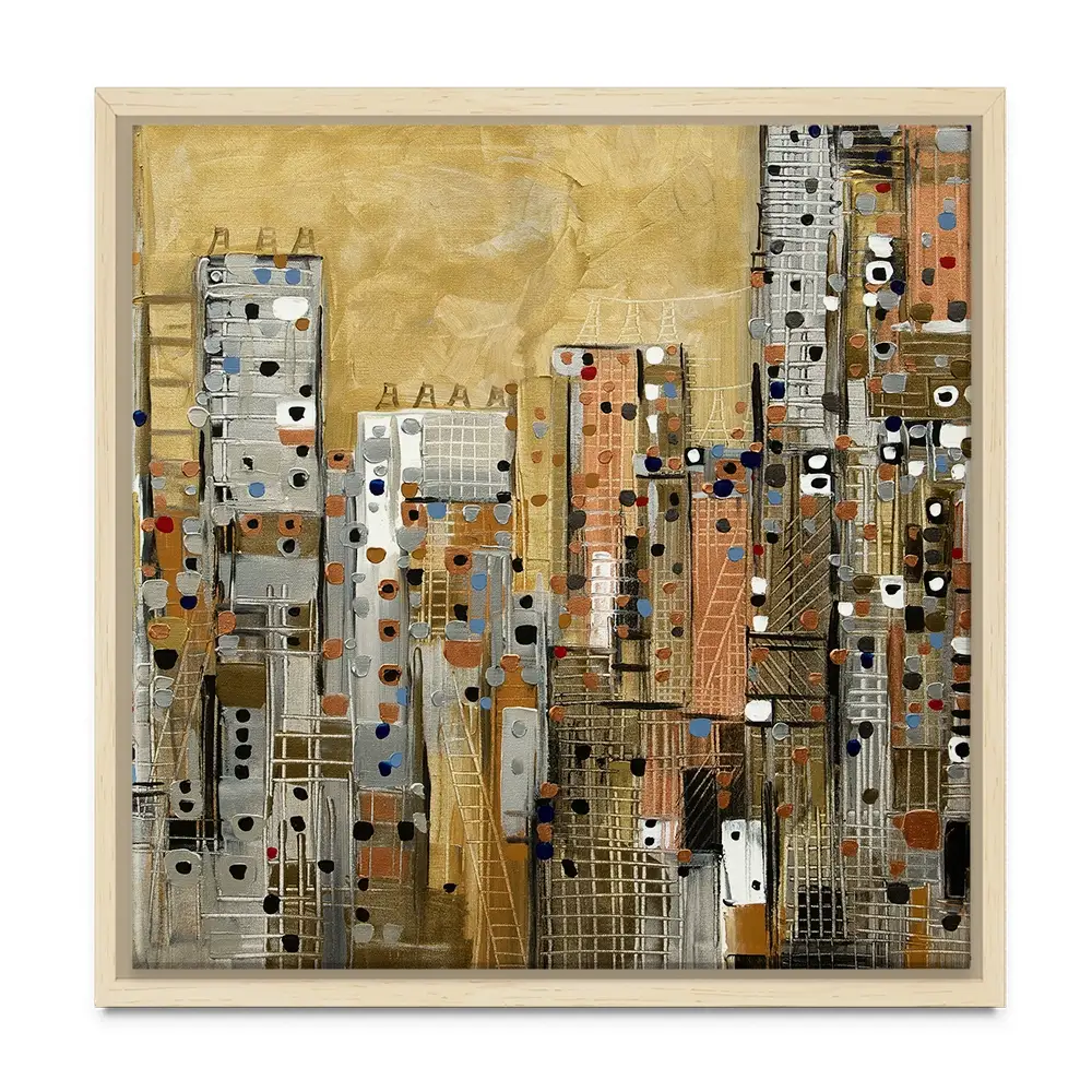 Golden Sky Square Canvas Print Golden Sky Square Canvas Print wall art product Art Print Shop
