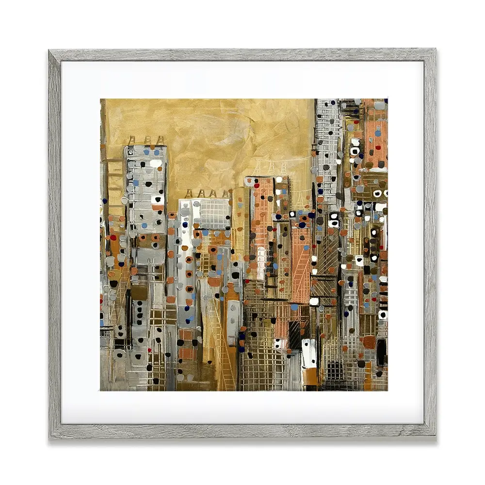 Golden Sky Square Framed Art Print Golden Sky Square Framed Art Print wall art product Art Print Shop