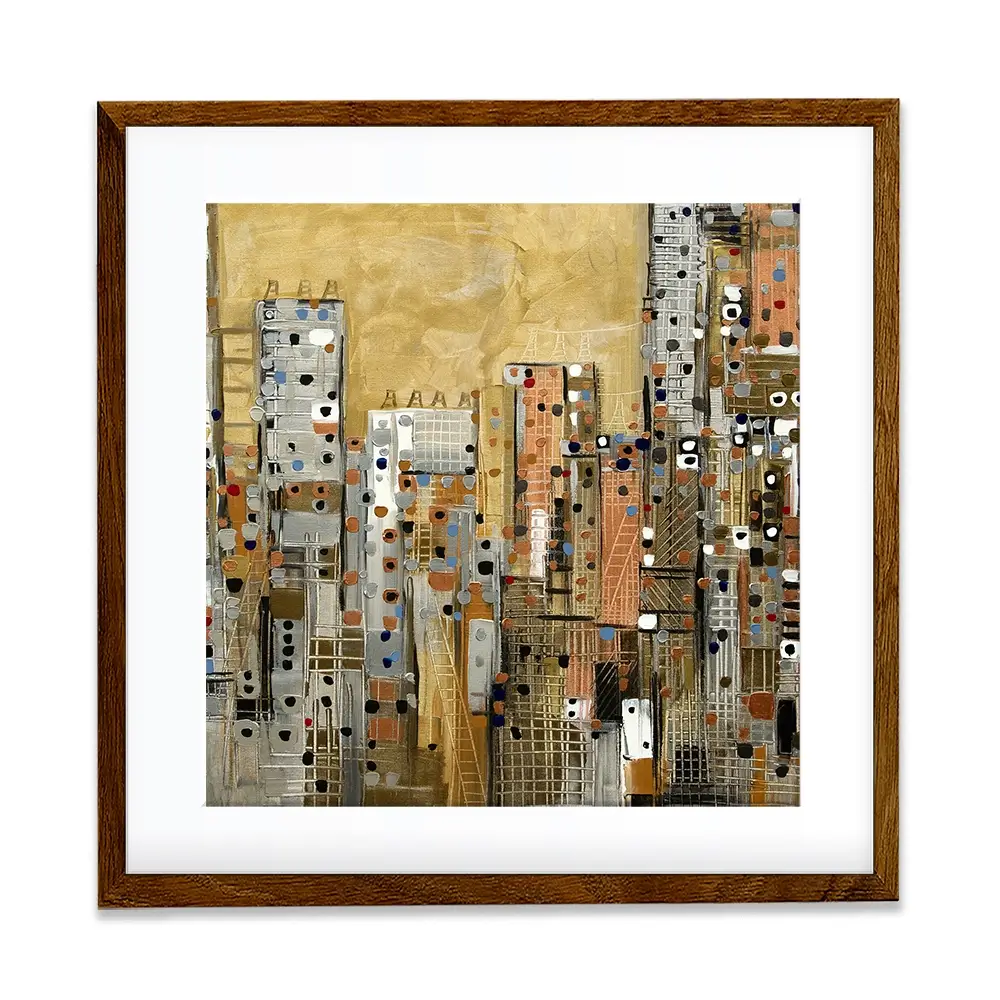 Golden Sky Square Framed Art Print Golden Sky Square Framed Art Print wall art product Art Print Shop