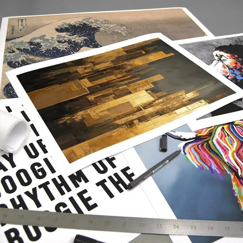 Golden Skyscrapers Art Print Golden Skyscrapers Art Print wall art product Tanya Ocean