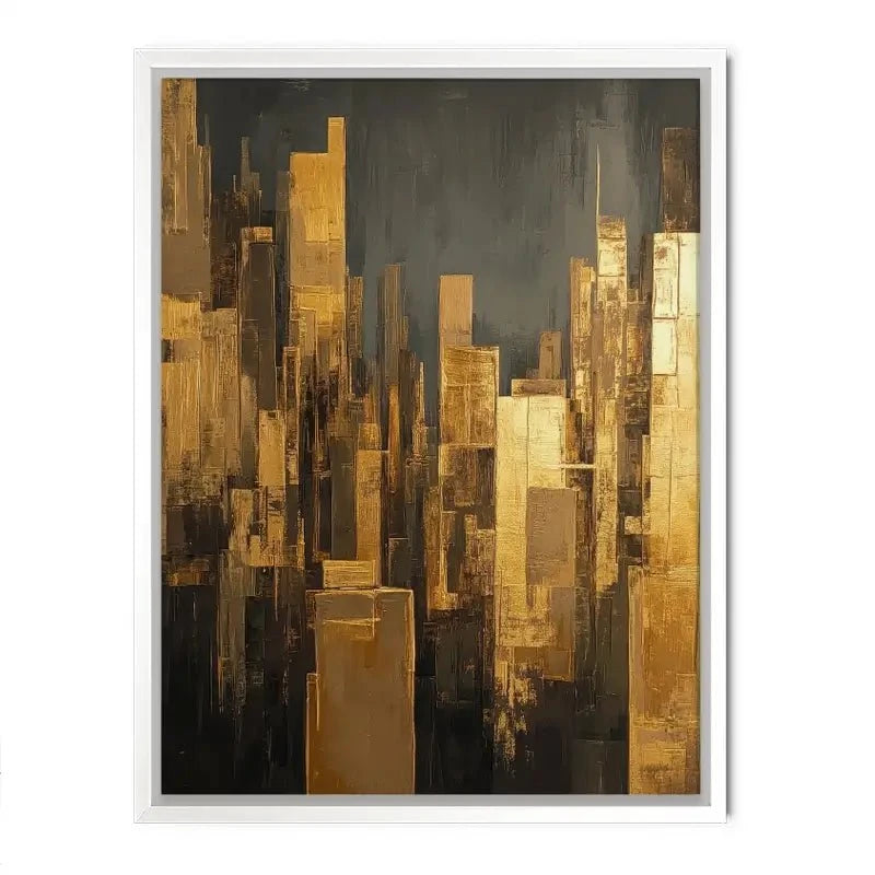 Golden Skyscrapers Canvas Print Golden Skyscrapers Canvas Print wall art product Tanya Ocean