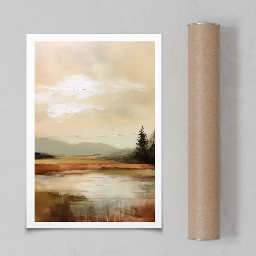 Golden Stillness Art Print Golden Stillness Art Print wall art product Treechild