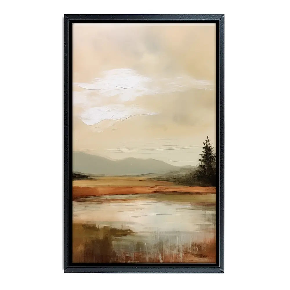 Golden Stillness Canvas Print Golden Stillness Canvas Print wall art product Treechild