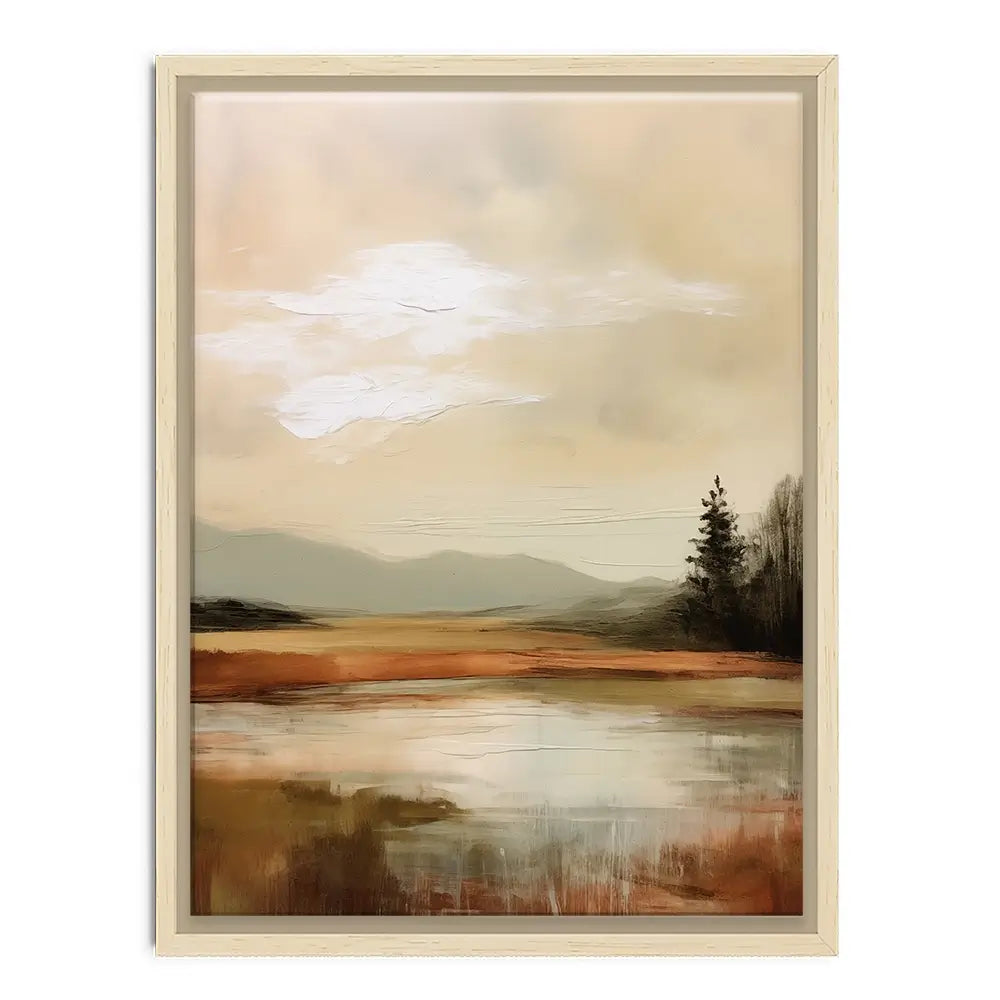 Golden Stillness Canvas Print Golden Stillness Canvas Print wall art product Treechild