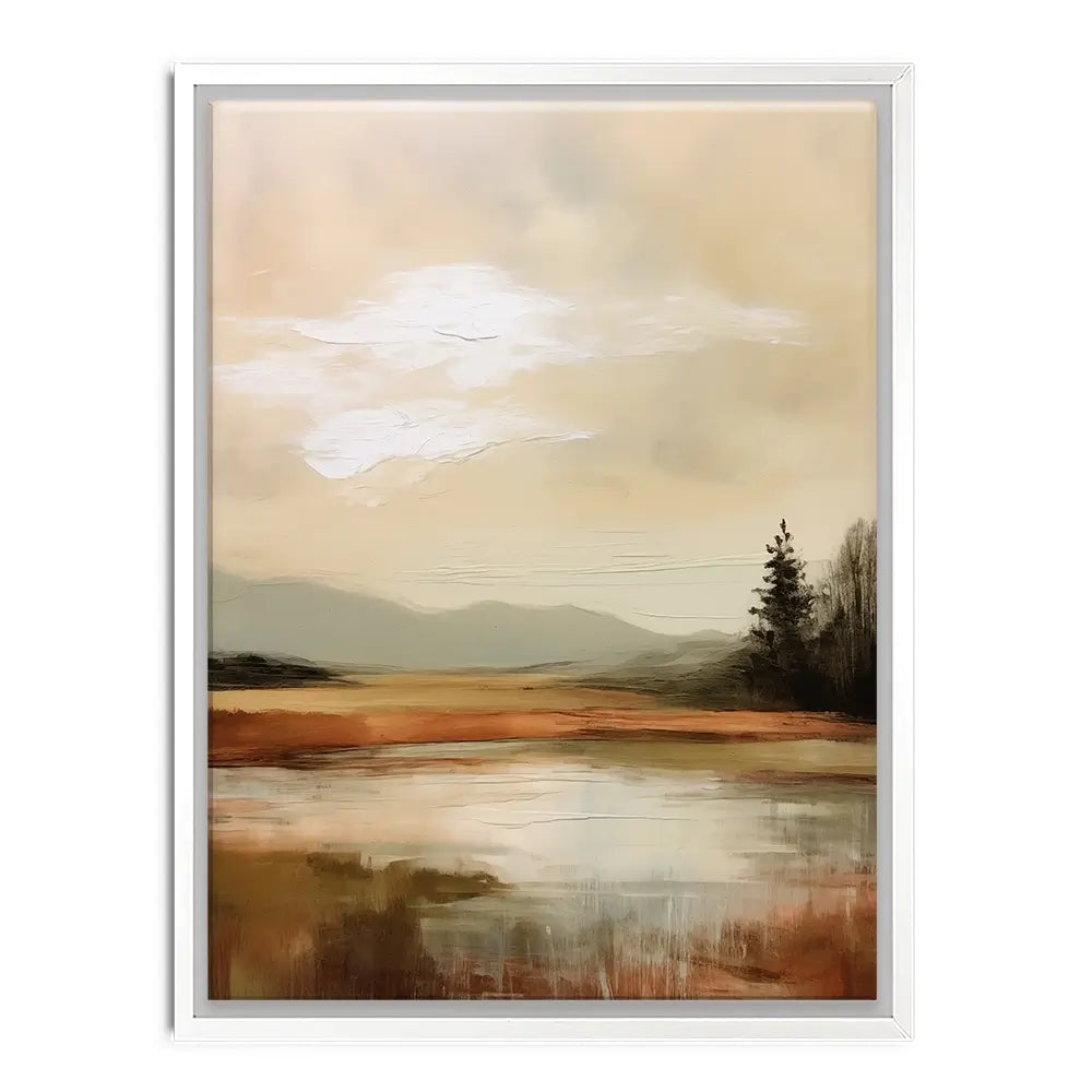 Golden Stillness Canvas Print Golden Stillness Canvas Print wall art product Treechild