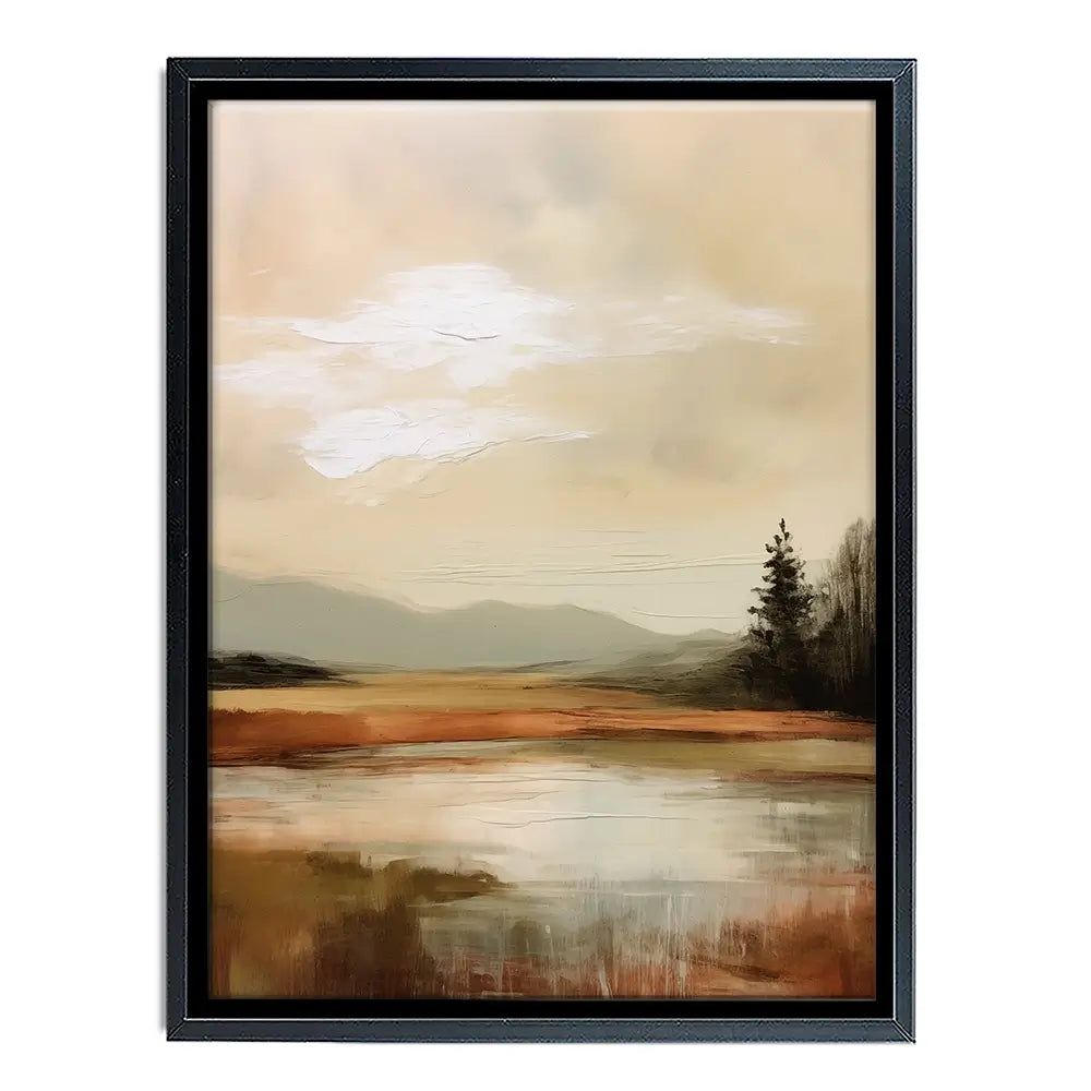 Golden Stillness Canvas Print Golden Stillness Canvas Print wall art product Treechild