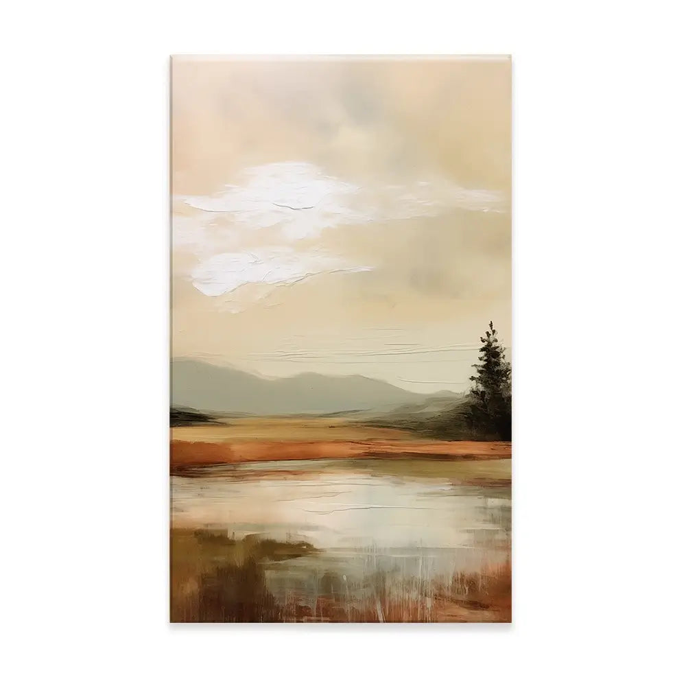 Golden Stillness Canvas Print Golden Stillness Canvas Print wall art product Treechild