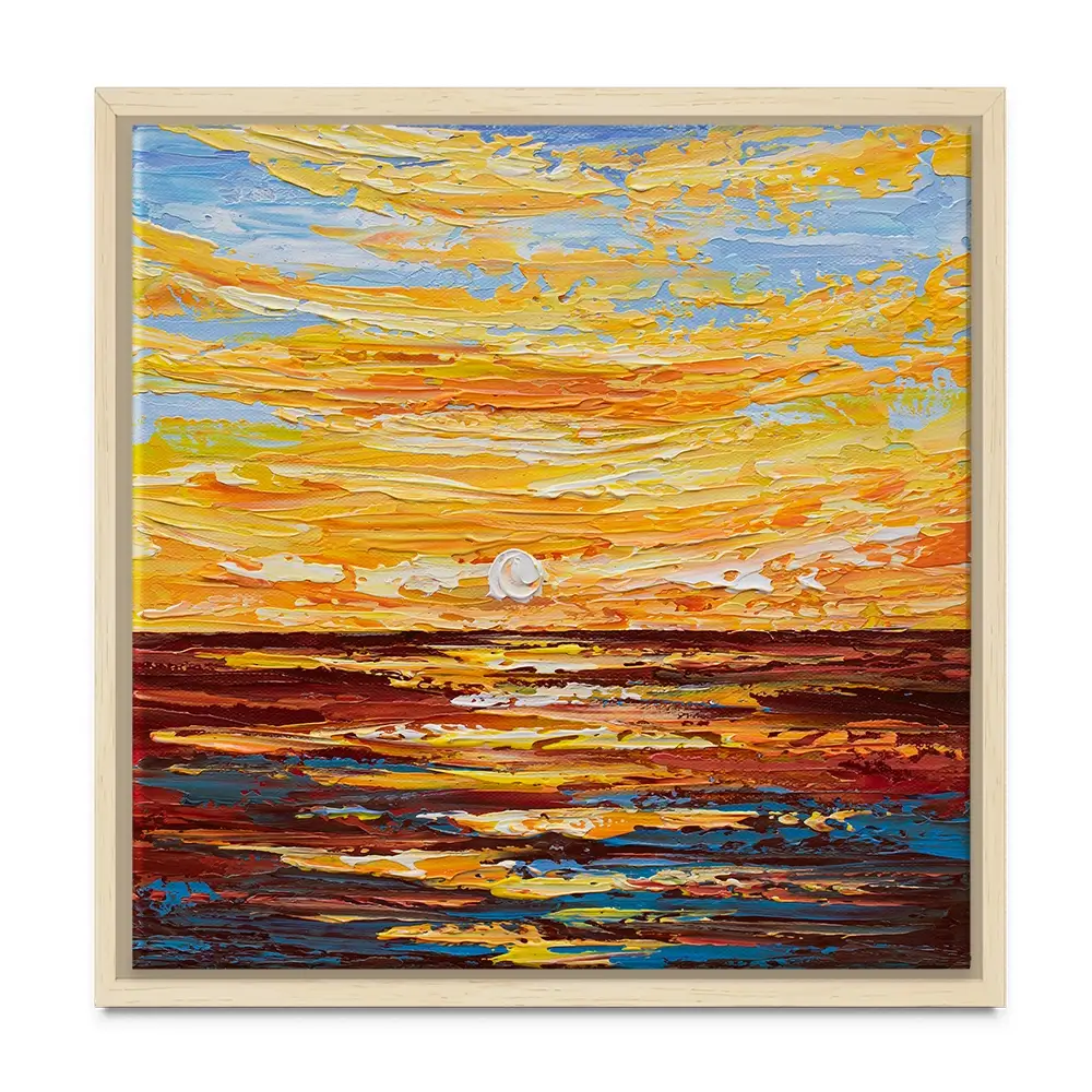 Golden Sunset Canvas Print Golden Sunset Canvas Print wall art product Olga Tkachyk