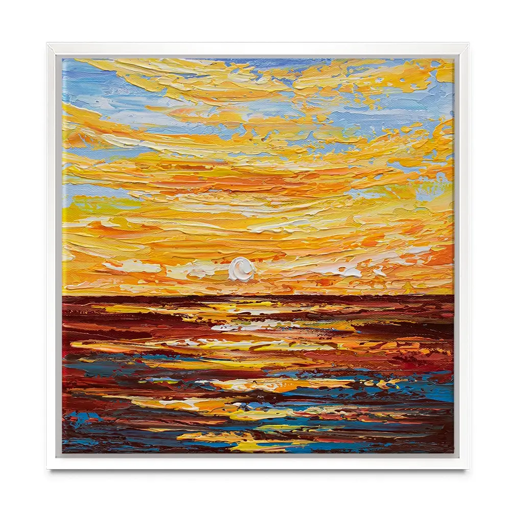 Golden Sunset Canvas Print Golden Sunset Canvas Print wall art product Olga Tkachyk