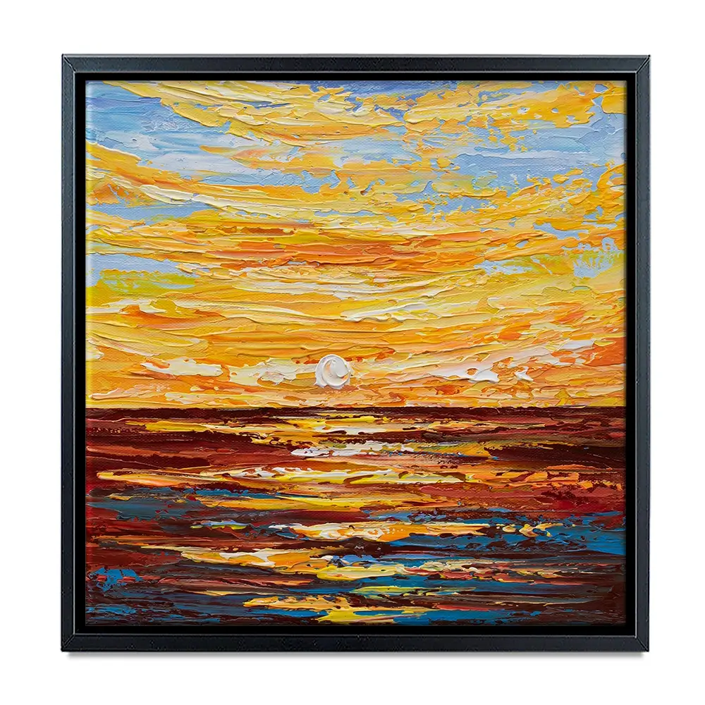 Golden Sunset Canvas Print Golden Sunset Canvas Print wall art product Olga Tkachyk