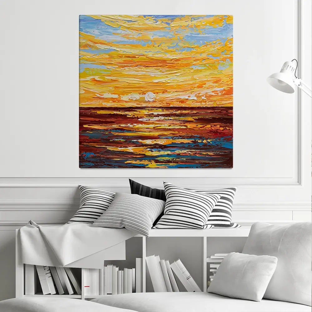 Golden Sunset Canvas Print Golden Sunset Canvas Print wall art product Olga Tkachyk
