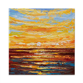 Golden Sunset Canvas Print Golden Sunset Canvas Print wall art product Olga Tkachyk
