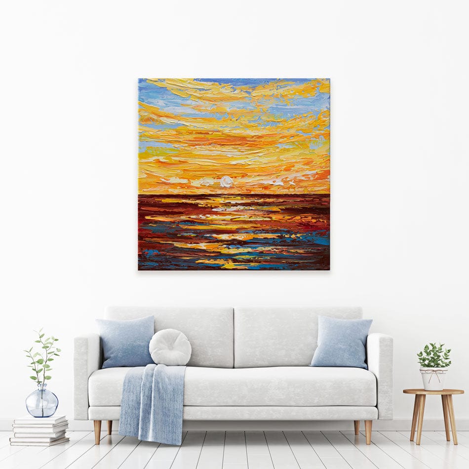 Golden Sunset Canvas Print wall art product Olga Tkachyk