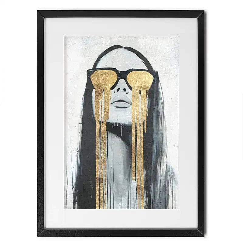 Golden Tears Framed Art Print Golden Tears Framed Art Print wall art product Svetlana Aleynikova