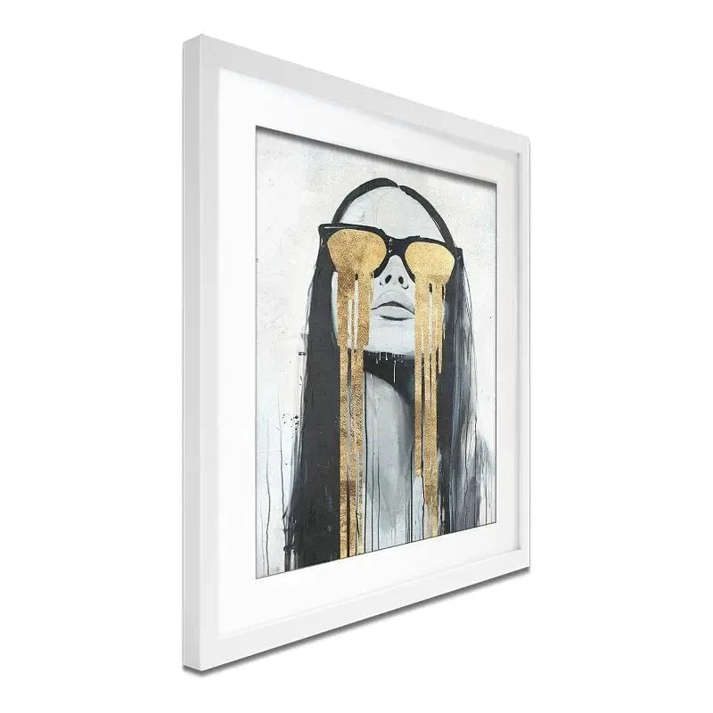 Golden Tears Framed Art Print Golden Tears Framed Art Print wall art product Svetlana Aleynikova