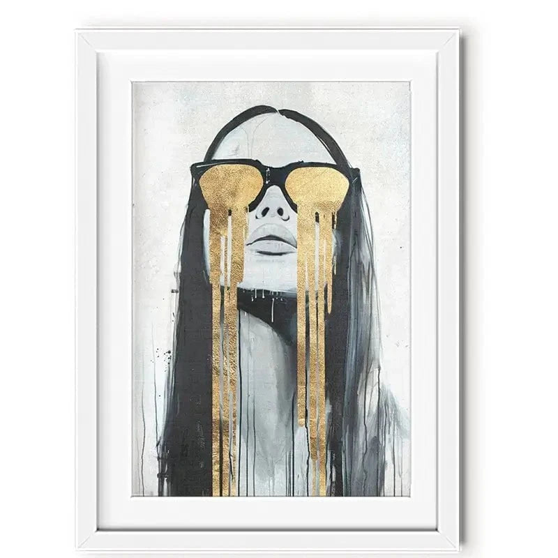 Golden Tears Framed Art Print Golden Tears Framed Art Print wall art product Svetlana Aleynikova