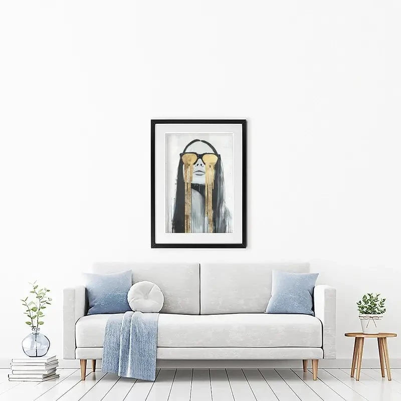 Golden Tears Framed Art Print Golden Tears Framed Art Print wall art product Svetlana Aleynikova