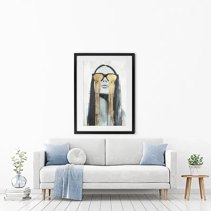 Golden Tears Framed Art Print Golden Tears Framed Art Print wall art product Svetlana Aleynikova