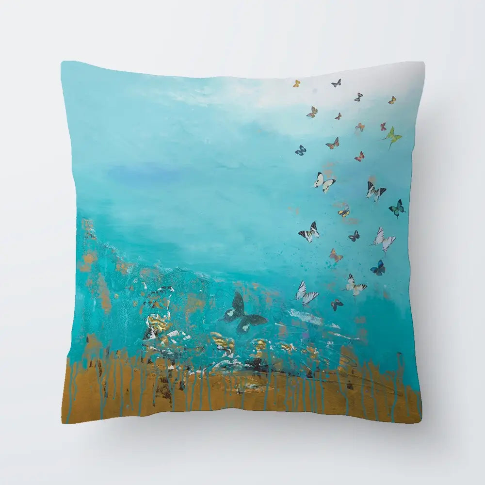 Golden Threads Cushion Golden Threads Cushion wall art product Laure Bury