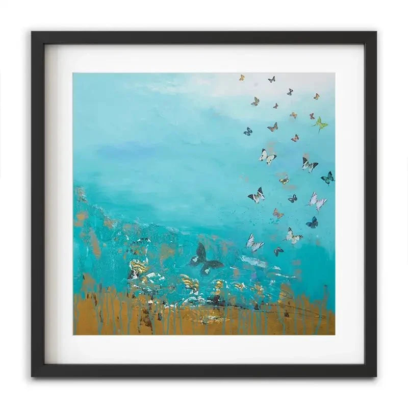 Golden Threads Framed Art Print Golden Threads Framed Art Print wall art product Laure Bury