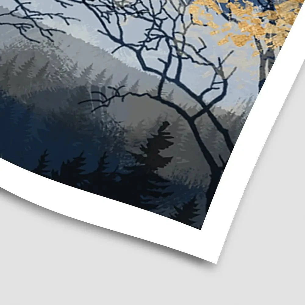 Golden Trees Art Print Golden Trees Art Print wall art product FLOWER 3D / Shutterstock