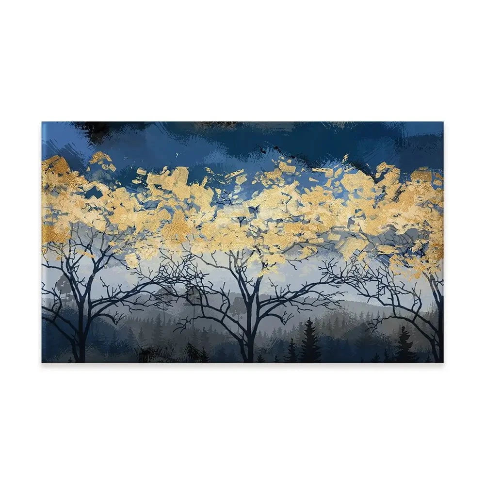 Golden Trees Canvas Print Golden Trees Canvas Print wall art product FLOWER 3D / Shutterstock