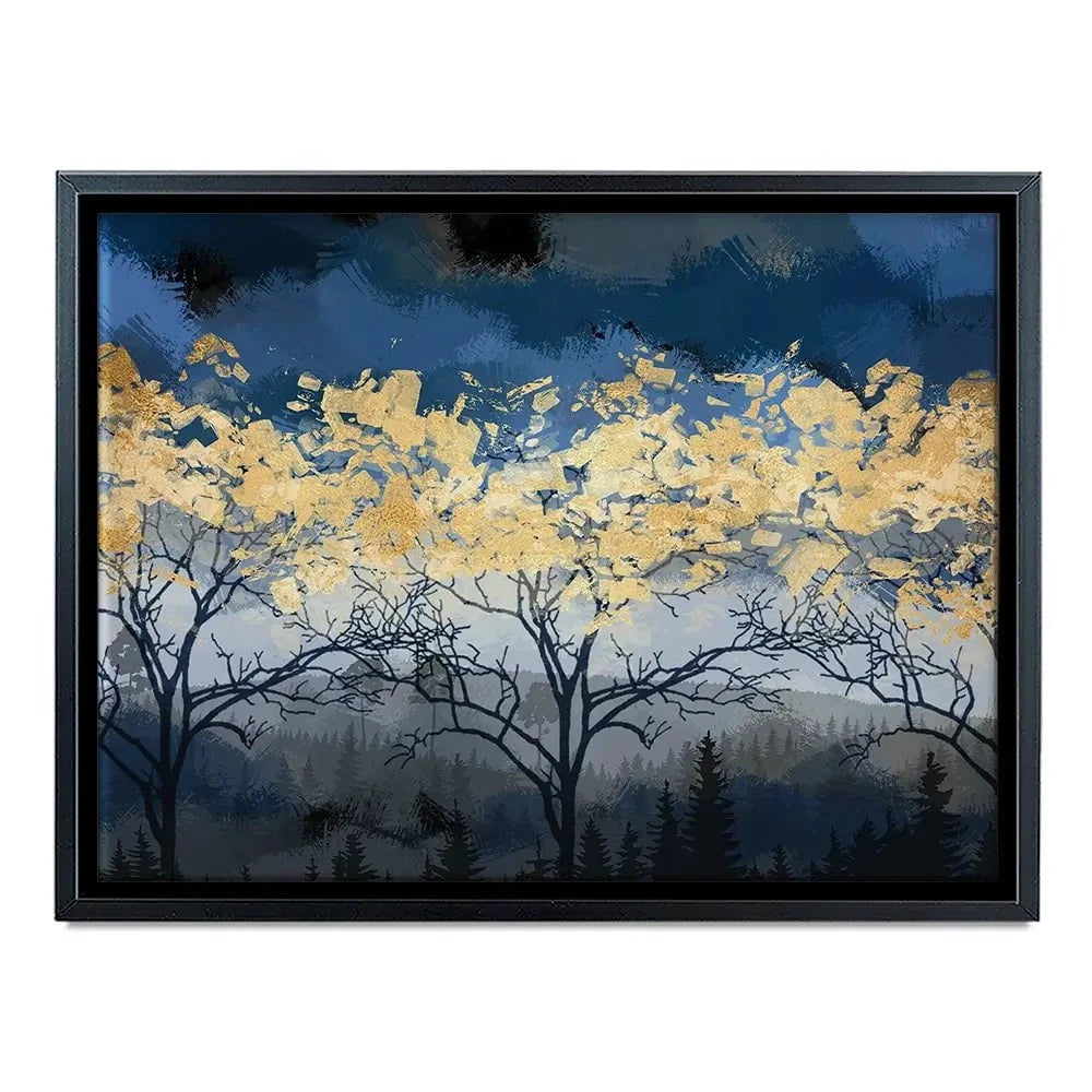 Golden Trees Canvas Print Golden Trees Canvas Print wall art product FLOWER 3D / Shutterstock