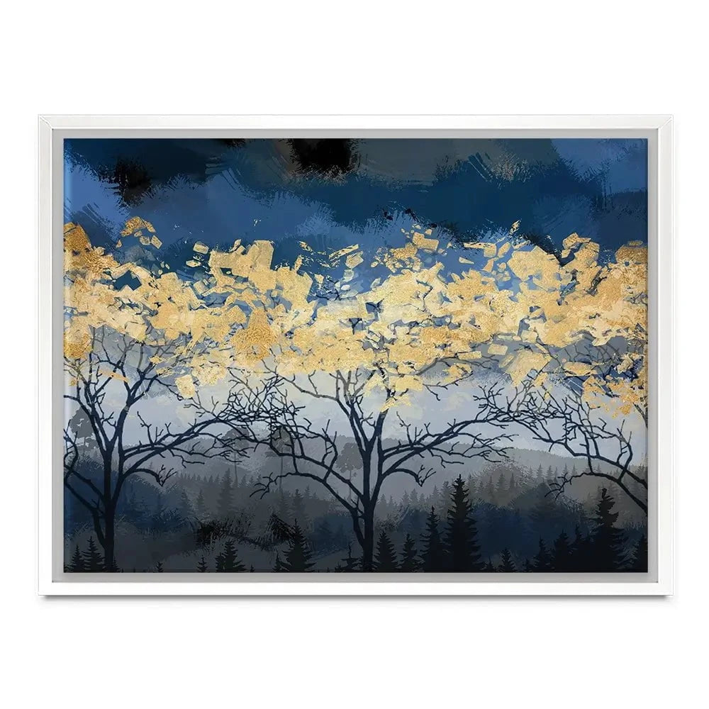 Golden Trees Canvas Print Golden Trees Canvas Print wall art product FLOWER 3D / Shutterstock