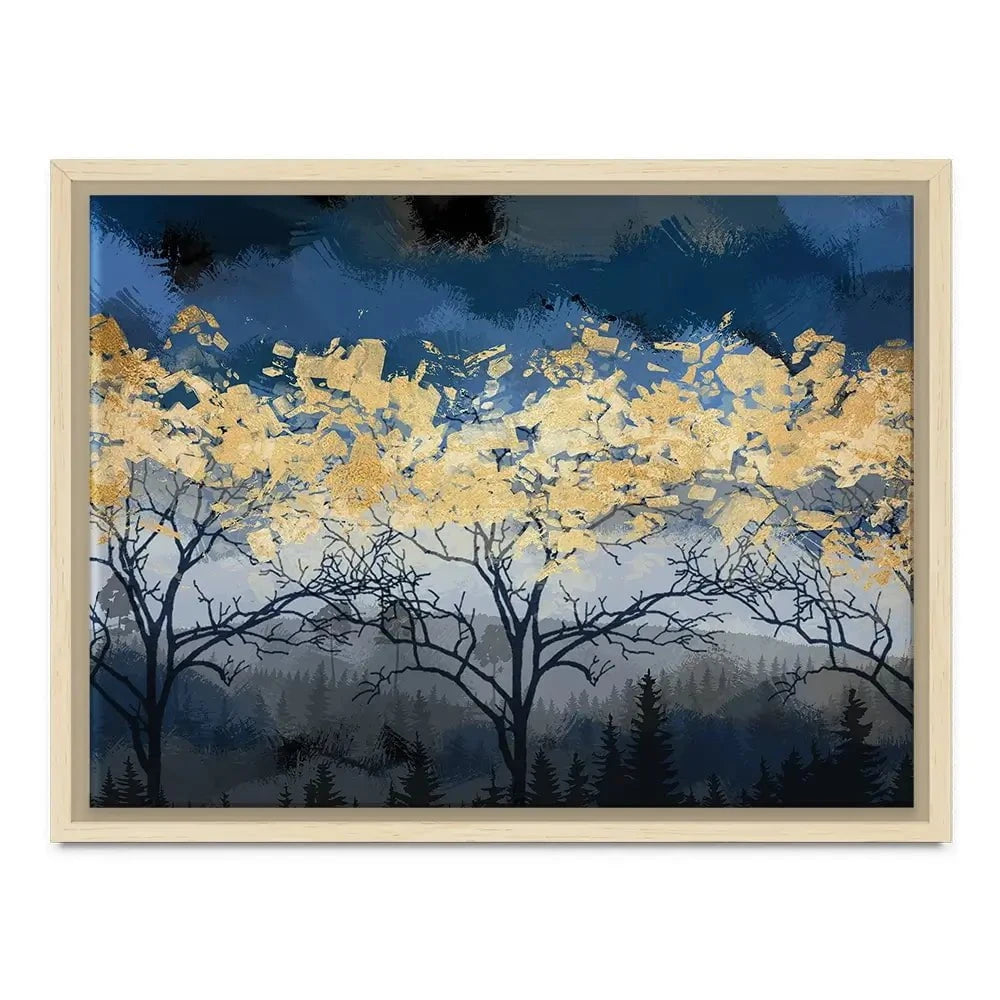Golden Trees Canvas Print Golden Trees Canvas Print wall art product FLOWER 3D / Shutterstock