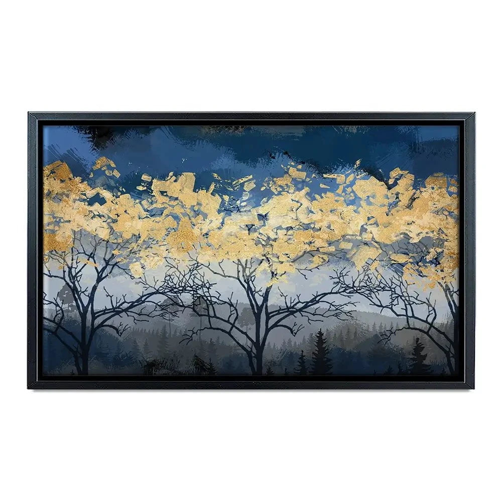 Golden Trees Canvas Print Golden Trees Canvas Print wall art product FLOWER 3D / Shutterstock
