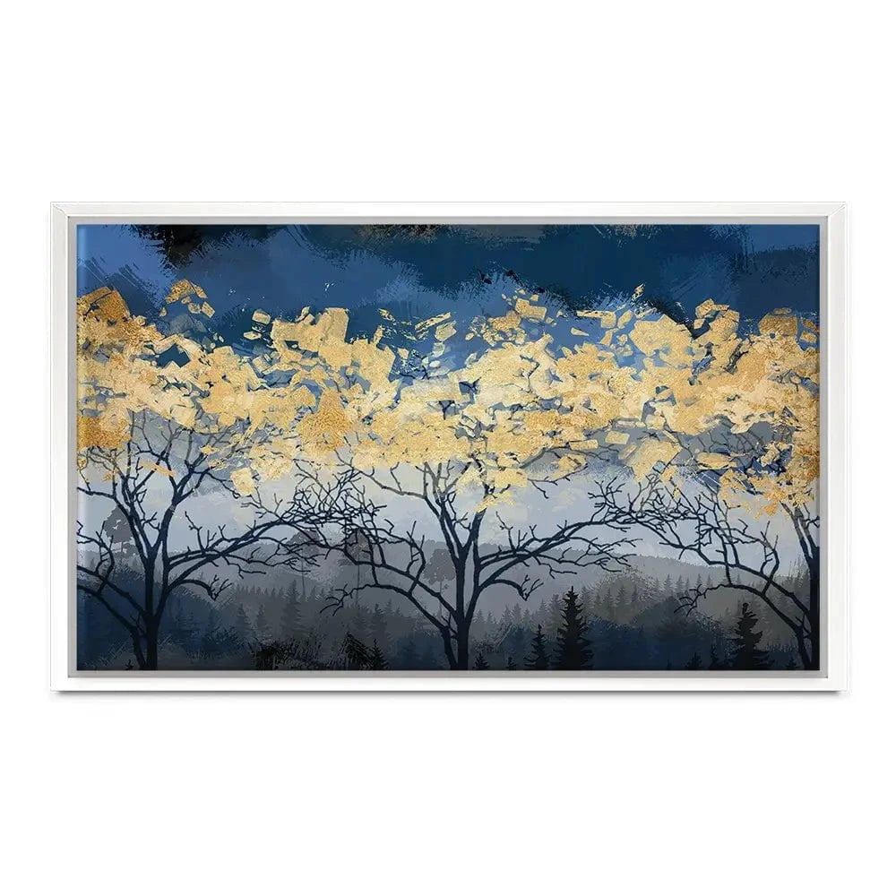 Golden Trees Canvas Print Golden Trees Canvas Print wall art product FLOWER 3D / Shutterstock